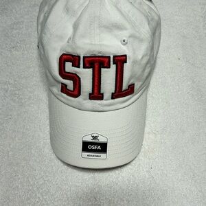 Cooperstown Brand St.Louis Cardinals White Cap with Red Embroidery NWT